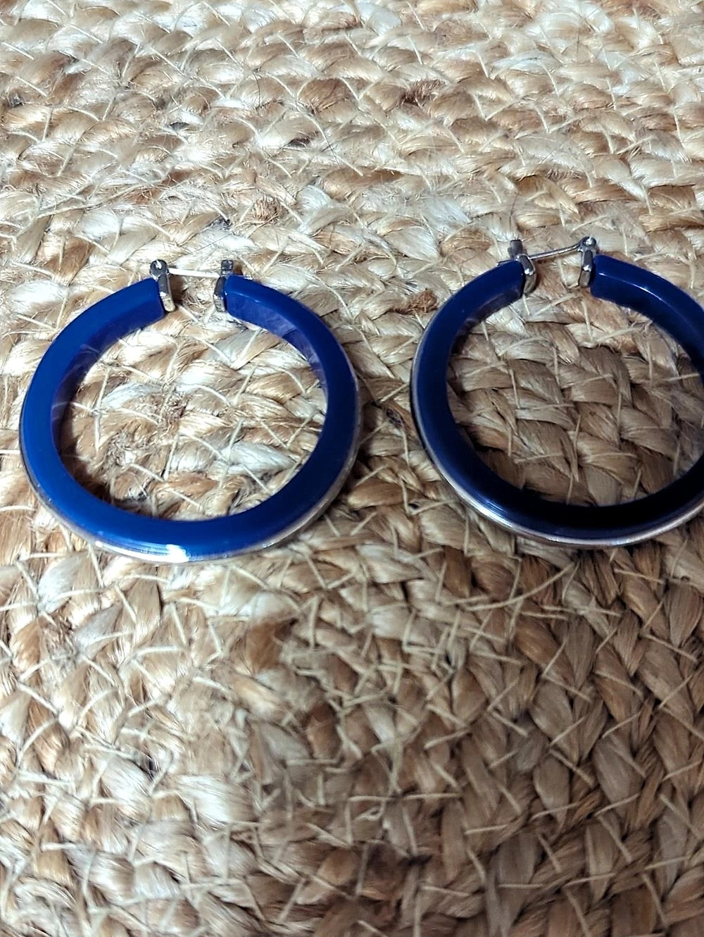 Chico's Blue Hoop Earrings